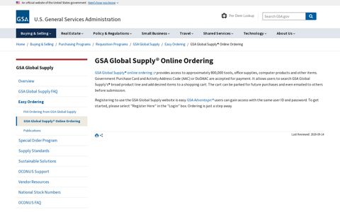 GSA Global Supply® Online Ordering - GSA.gov
