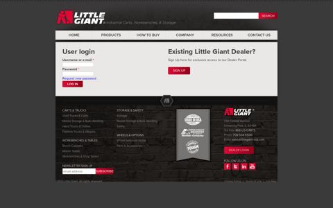 Dealer Login | Little Giant Products