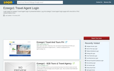 Ezeego1 Travel Agent Login - Loginii.com