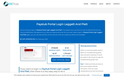 Paystub Portal Login Leggett And Platt - Find Official Portal