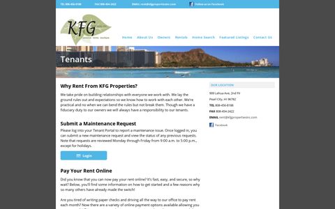Honolulu, OAHU, Makiki, Kaimuki, Pearl City ... - KFG Properties