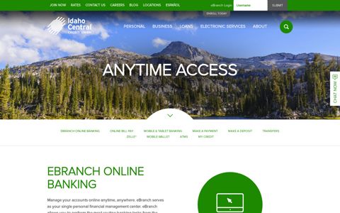 Anytime Access - ICCU - Idaho Central Credit Union