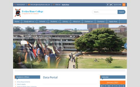 Data Portal - Evelyn Hone College