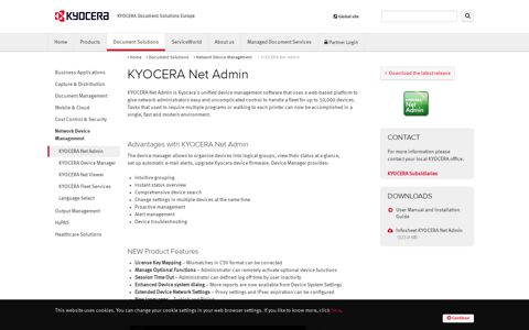 KYOCERA Net Admin | Network Device Management ...