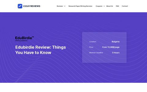 Edubirdie Review: Essay Writing Service for College Students ...