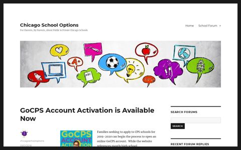 GoCPS Account Activation is Available Now - Chicago School ...