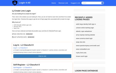 lj create lms login - Official Login Page [100% Verified]