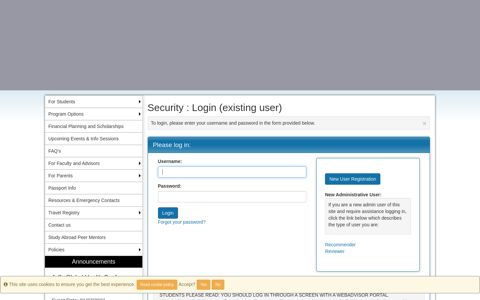 Security > Login (existing user) - Study Away - Jefferson