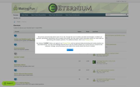 Eternium - Making Fun Forums