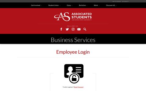 Employee Login | A.S. | SDSU