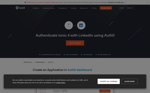 Ionic 4 authentication with LinkedIn - Auth0