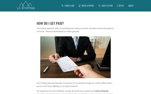 How Do I Get Paid? | LC Staffing