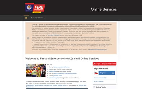 Fire and Emergency New Zealand - Online Services - Home ...