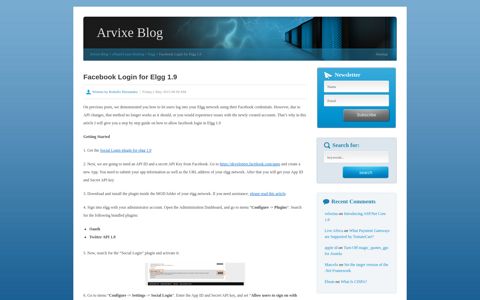 Facebook Login for Elgg 1.9 | Arvixe Blog