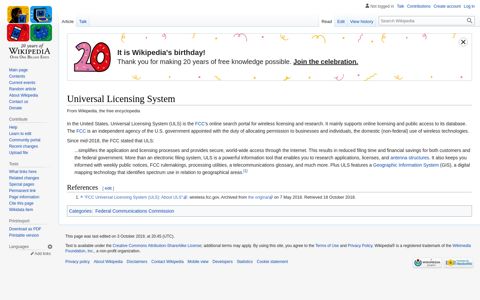 Universal Licensing System - Wikipedia