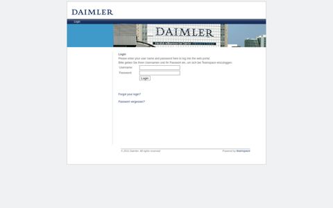 Login Daimler portal: Login