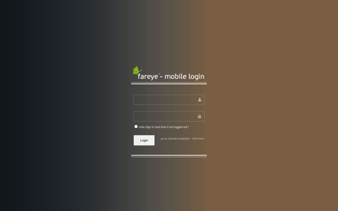 FarEye Tracking System - Mobile Login
