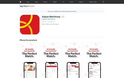 ‎Kalyan Matrimony on the App Store