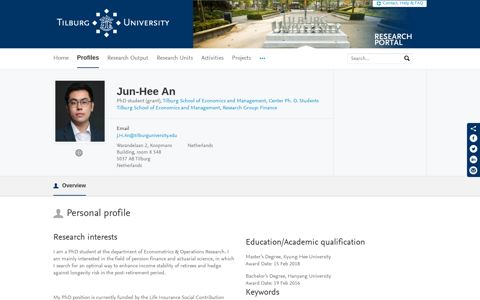 Jun-Hee An — Tilburg University Research Portal