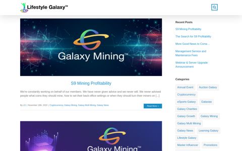 Galaxy Mining – Lifestyle Galaxy Updates