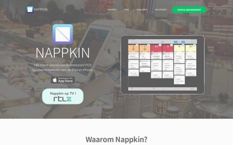 Nappkin - iPad kassa voor de horeca