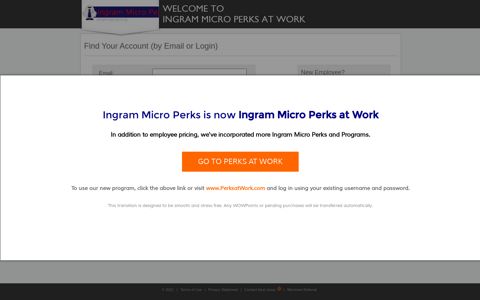 by Email or Login - Ingram Micro Perks at Work