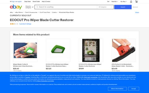 ECOCUT Pro Wiper Blade Cutter Restorer for sale online | eBay