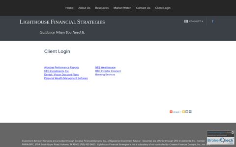 Client Login : Lighthouse Financial Strategies