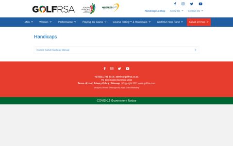 Download South African Golf Handicapping System for Men ...