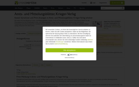 Print-Werbung in Amts- und Mitteilungsblätter, Krieger-Verlag ...