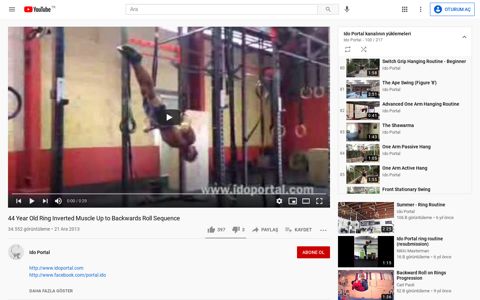 44 Year Old Ring Inverted Muscle Up to Backwards Roll ...