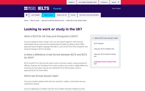 What is IELTS for UK Visas and Immigration (UKVI)? - British ...