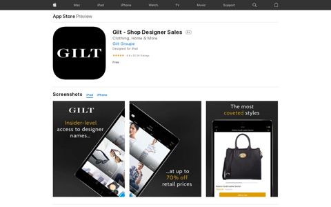 ‎Gilt - Shop Designer Sales on the App Store