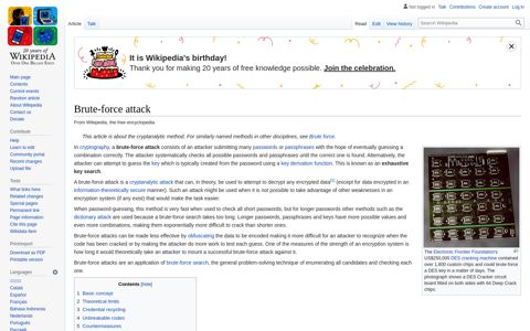 Brute-force attack - Wikipedia