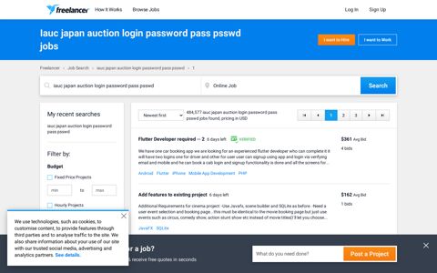 Iauc japan auction login password pass psswd jobs - Freelancer