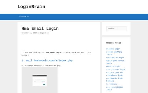 hma email login - LoginBrain