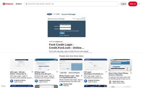 Ford Credit Login | Login, Online accounting, Credits - Pinterest