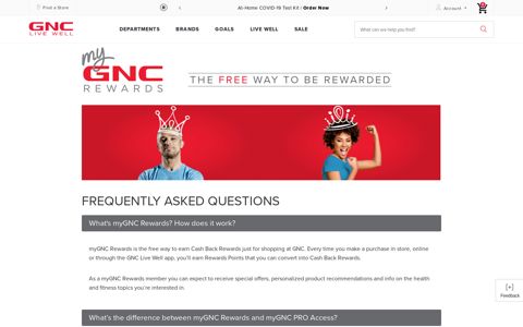 GNC Rewards Pro FAQ | GNC - GNC.com