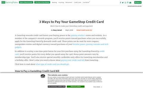 3 Ways to Pay Your GameStop Credit Card | GOBankingRates