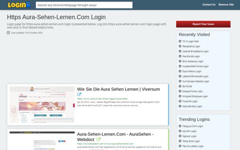 Https Aura-sehen-lernen.com Login - Loginii.com