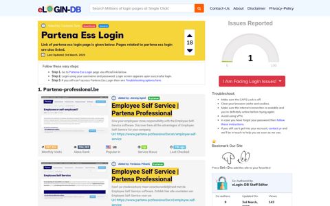 Partena Ess Login - A database full of login pages from all ...