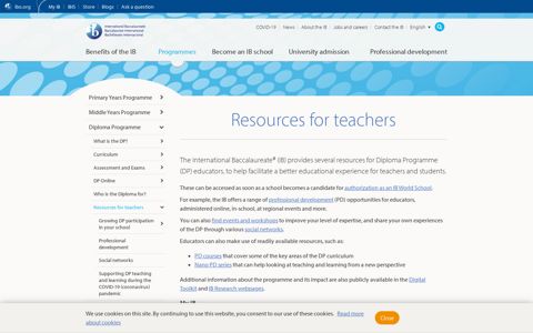 Teaching resources for teachers | International Baccalaureate ...