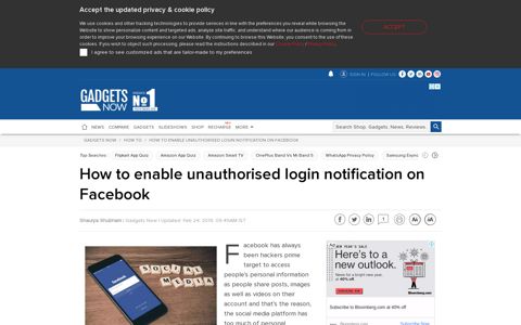 Facebook login alert: How to enable unauthorised login ...