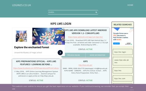 kips lms login - General Information about Login - Logines.co.uk