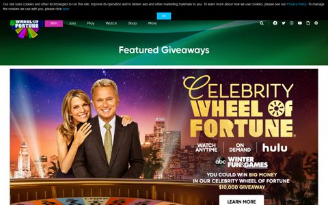 Giveaways | Win | Wheel of Fortune