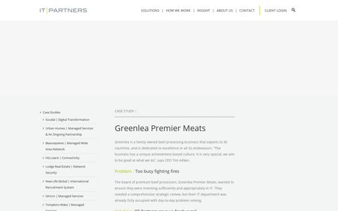 Greenlea Premier Meats - Case Study - IT Partners