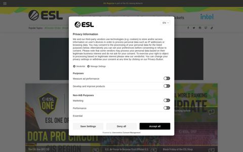 ESLGaming | The ESL Gaming Network