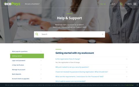 Getting Started | Help & Support - ecoPayz