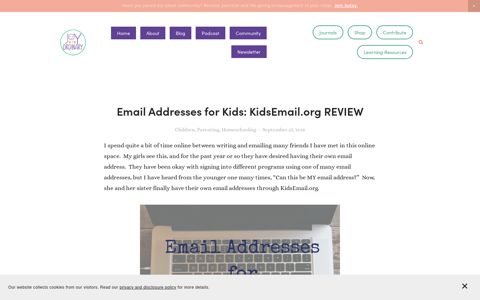 Email Addresses for Kids: KidsEmail.org REVIEW — Joy in the ...