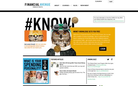Financial Avenue: Home Page